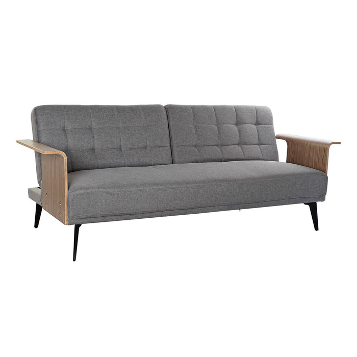 Canapea extensibilă DKD Home Decor Maro Gri Metal Urban 203 x 87 x 81 cm