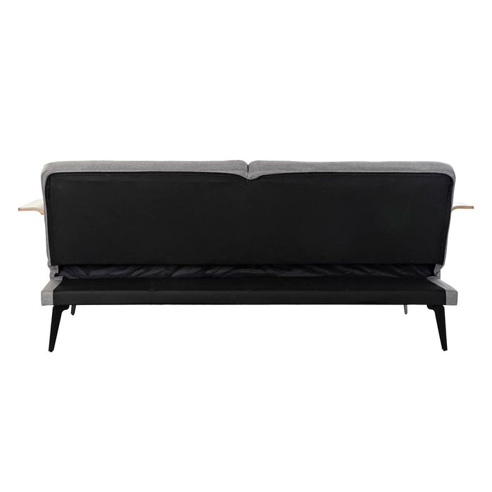 Canapea extensibilă DKD Home Decor Maro Gri Metal Urban 203 x 87 x 81 cm