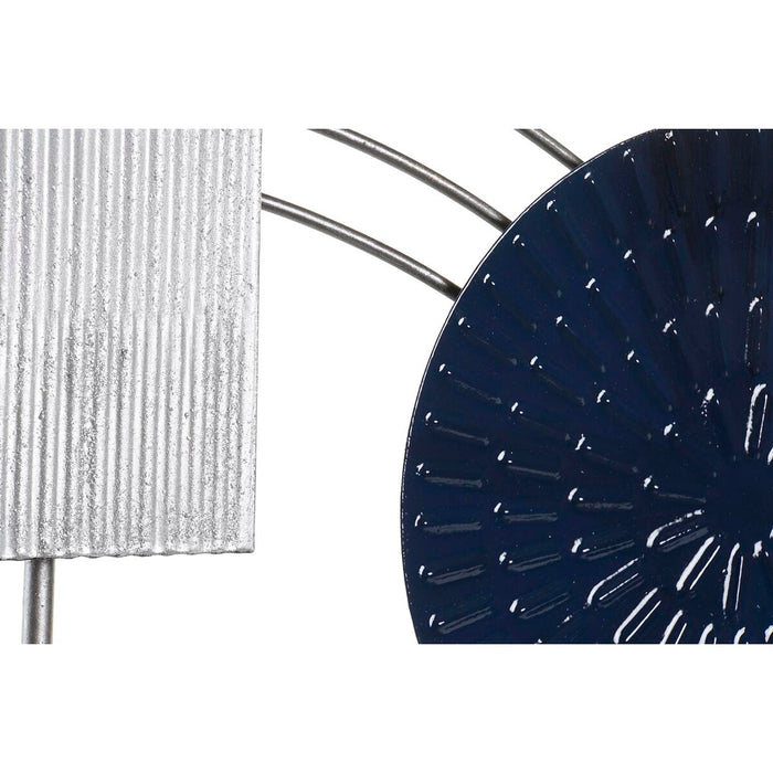 Decorațiune de Perete DKD Home Decor Gri Albastru Metal Modern (120 x 5,7 x 59 cm)