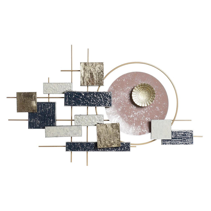 Decorațiune de Perete DKD Home Decor Albastru Alb Auriu* Abstract Modern 110 x 6,4 x 68 cm