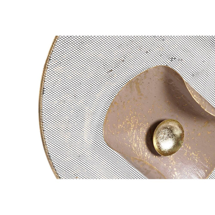 Decorațiune de Perete DKD Home Decor Oglindă Gri Auriu* Metal Teracotă Modern Cercuri (96,5 x 7 x 59 cm)