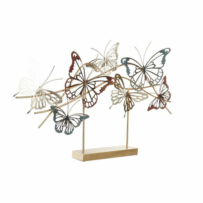 Figură Decorativă DKD Home Decor Auriu* Metal Multicolor (87 x 9 x 53 cm)
