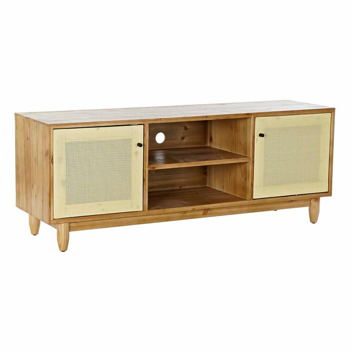 Mobilă TV DKD Home Decor Maro 140 x 38 x 53 cm Brad Natural Ratan