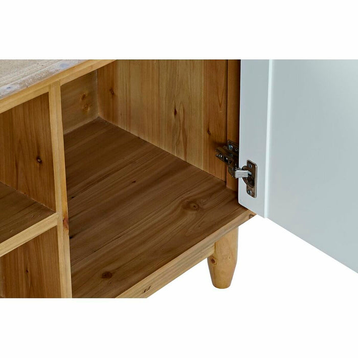 Mobilă TV DKD Home Decor Maro 140 x 38 x 53 cm Brad Alb