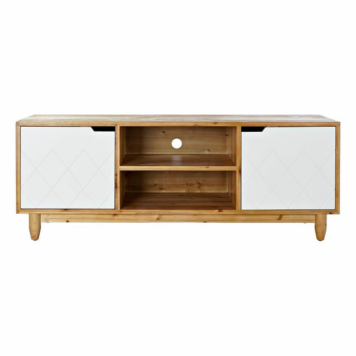 Mobilă TV DKD Home Decor Maro 140 x 38 x 53 cm Brad Alb
