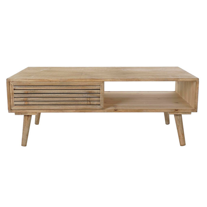 Masă DKD Home Decor 99 x 59 x 38 cm Brad Natural Aluminiu