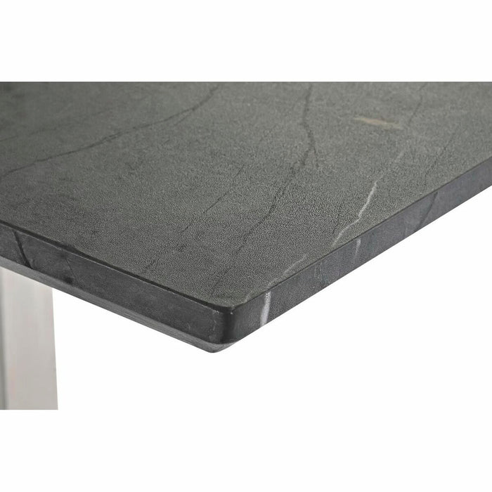 Masă de Sufragerie DKD Home Decor Negru Oțel Lemn MDF 160 x 90 x 76 cm