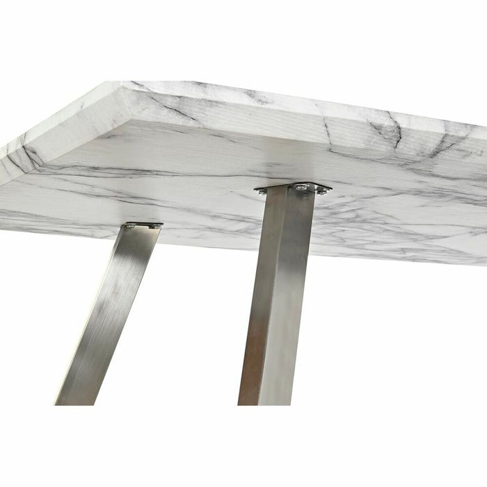 Masă de Sufragerie DKD Home Decor Oțel Alb 160 x 90 x 76 cm Lemn MDF