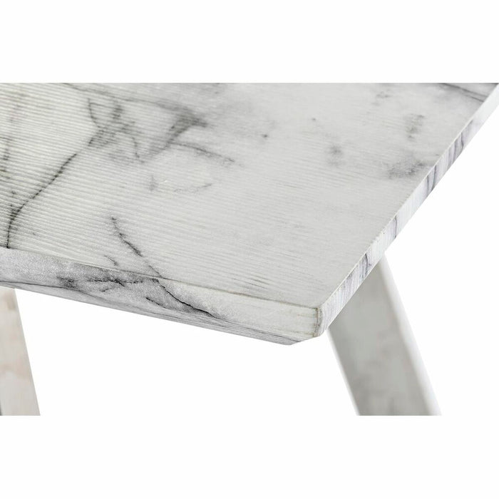 Masă de Sufragerie DKD Home Decor Oțel Alb 160 x 90 x 76 cm Lemn MDF