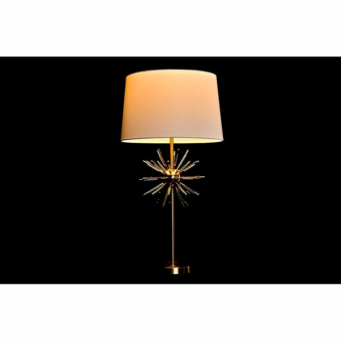 Lampă de masă DKD Home Decor Auriu* Metal Alb 41 x 41 x 80 cm 220 V 50 W