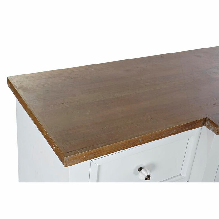 Servantă DKD Home Decor Alb Brad Natural MDF