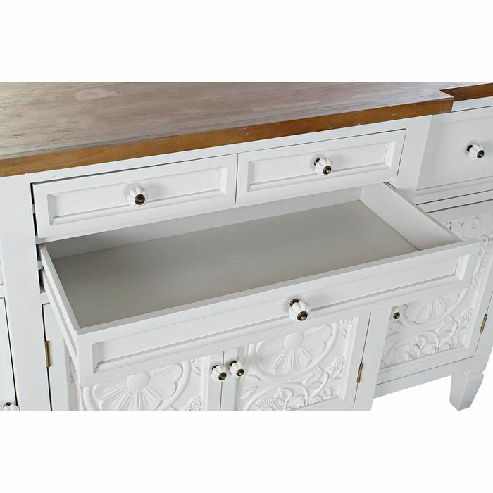 Servantă DKD Home Decor Alb Brad Natural MDF