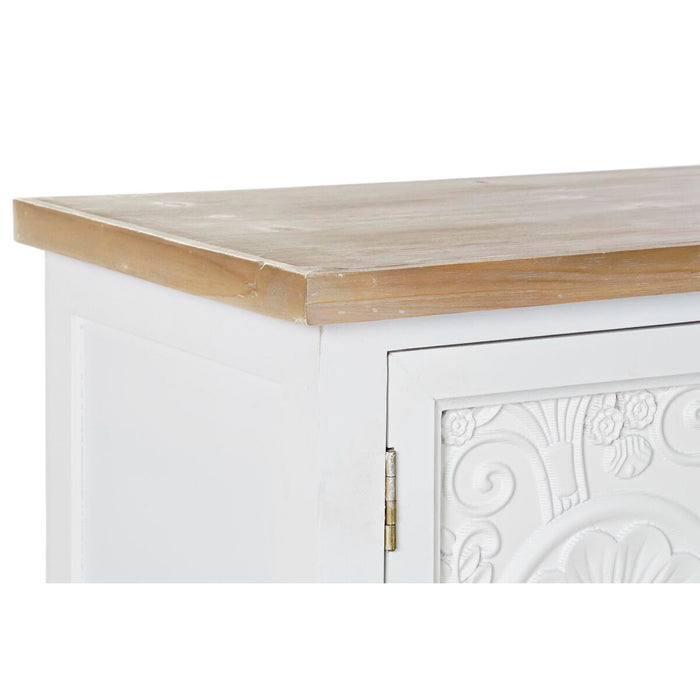 Consolă DKD Home Decor 120 x 36 x 80,5 cm Brad Natural Alb Lemn MDF