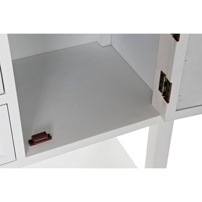 Consolă DKD Home Decor 120 x 36 x 80,5 cm Brad Natural Alb Lemn MDF