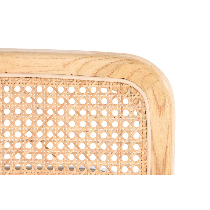Scaun de Sufragerie DKD Home Decor 46 x 46 x 77 cm Natural Argintiu Maro Deschis Ratan