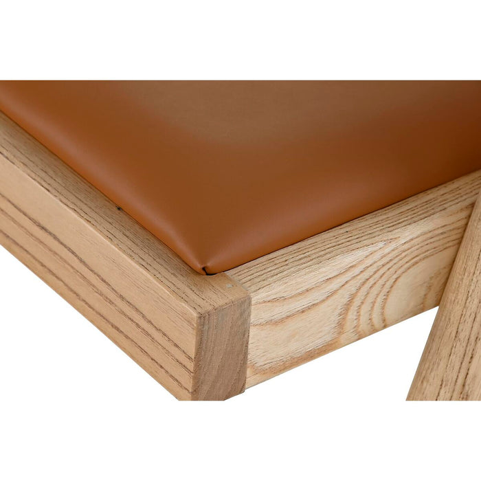 Scaun cu Mânere DKD Home Decor Tapiţerie Natural 55 x 54 x 82 cm