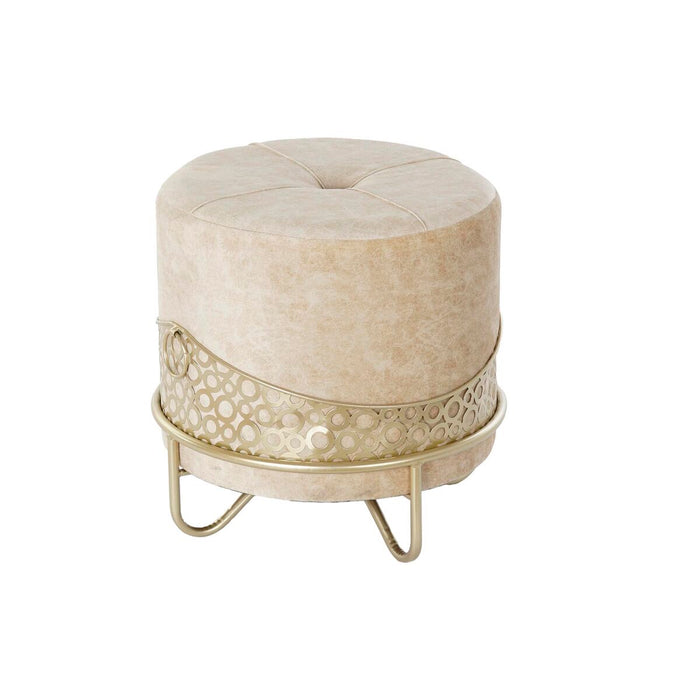 Suport pentru Picioare DKD Home Decor Bej Auriu* Metal 43 x 43 x 43 cm