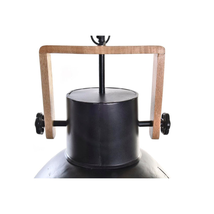 Lustră DKD Home Decor Maro Negru Metal Lemn de mango 50 W 40 x 40 x 49 cm
