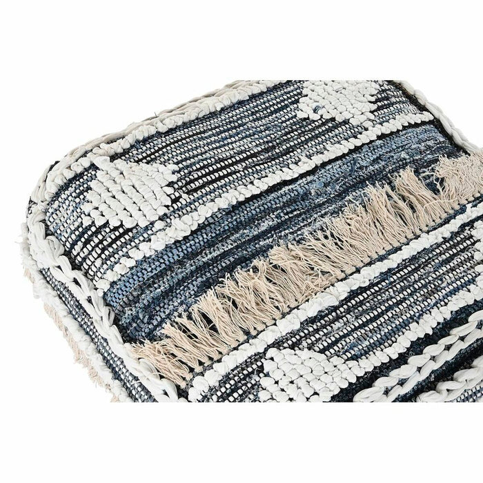 Pernă DKD Home Decor Podea Negru Dungi 60 x 60 x 25 cm