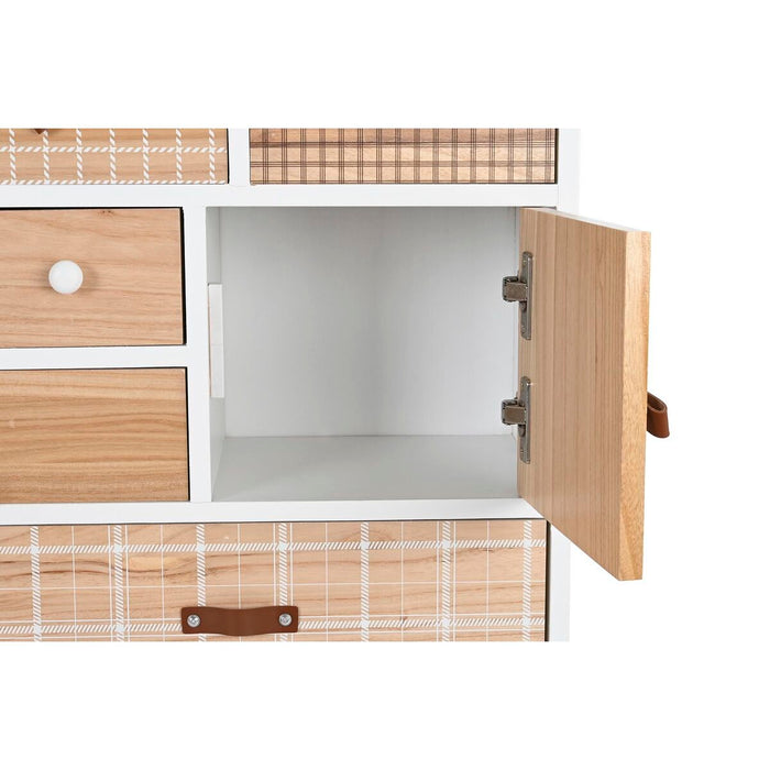 Servantă DKD Home Decor Alb Natural Lemn de paulownia 95 x 26 x 67,5 cm