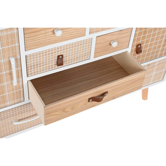 Servantă DKD Home Decor Alb Natural Lemn de paulownia 95 x 26 x 67,5 cm