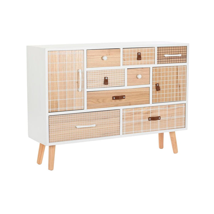 Servantă DKD Home Decor Alb Natural Lemn de paulownia 95 x 26 x 67,5 cm