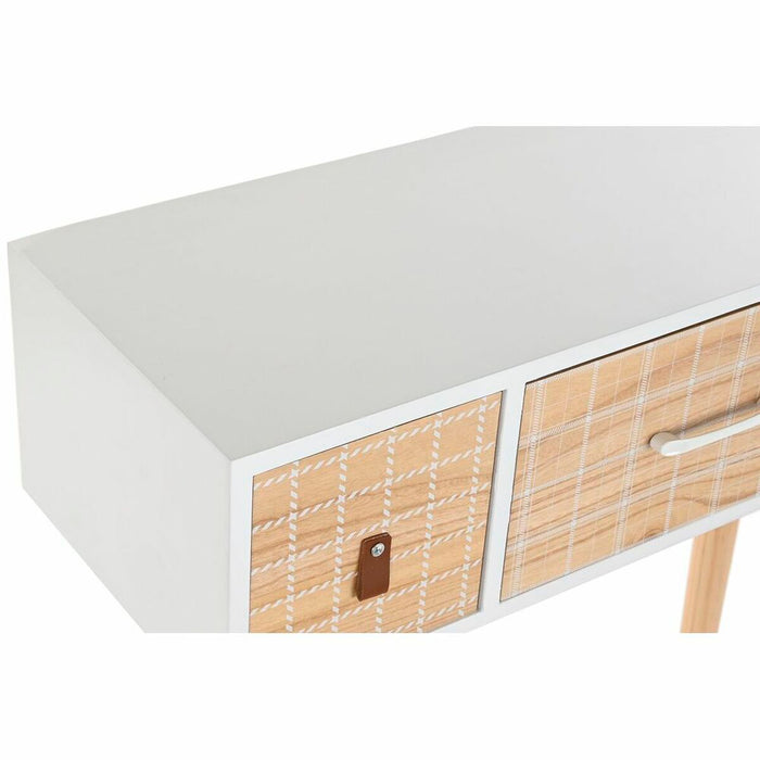 Consolă DKD Home Decor Natural Alb Lemn de paulownia (80 x 32 x 80 cm)