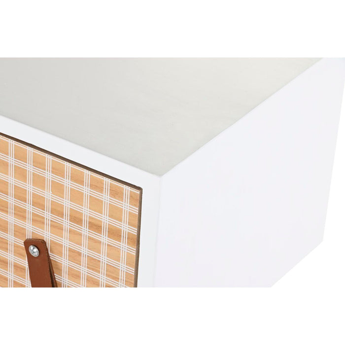 Consolă DKD Home Decor Natural Alb Lemn de paulownia (80 x 32 x 80 cm)