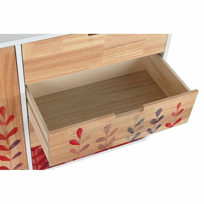Servantă DKD Home Decor   Natural Lemn de cauciuc Alb Castaniu 120 x 30 x 75 cm