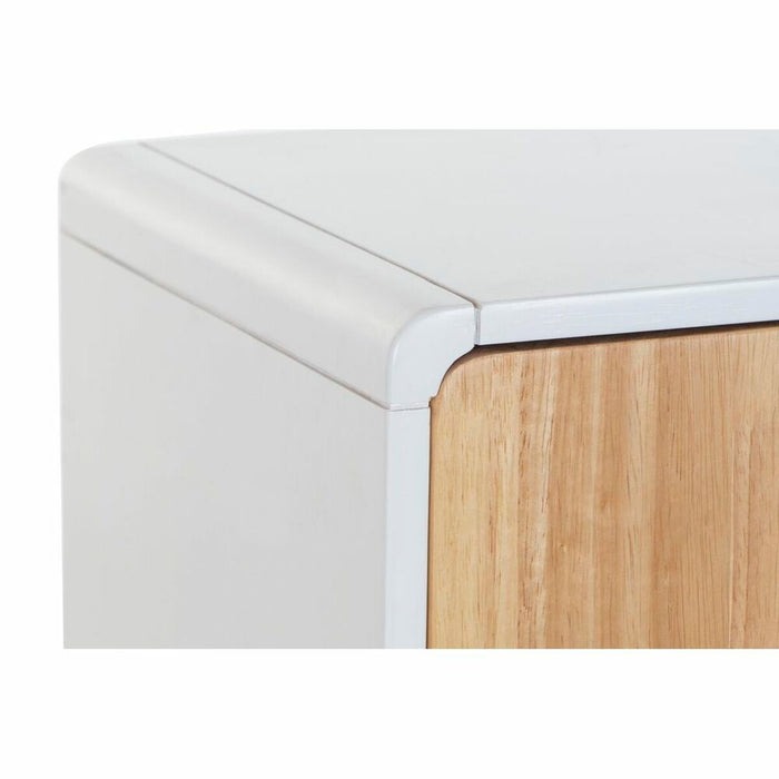 Servantă DKD Home Decor   Natural Lemn de cauciuc Alb Castaniu 120 x 30 x 75 cm