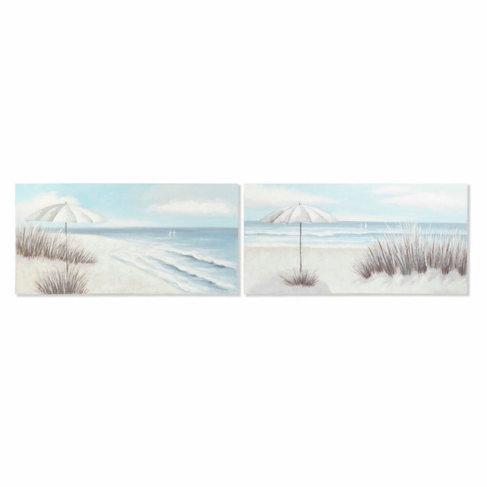 Tablou DKD Home Decor 140 x 3 x 70 cm Mediterană (2 Unități)