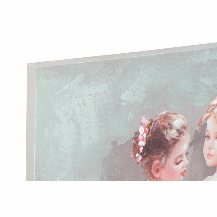 Tablou DKD Home Decor 80 x 3 x 80 cm Balerină Tradiţional (2 Unități)