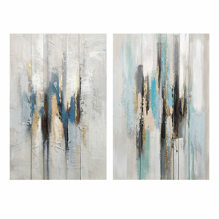 Tablou DKD Home Decor Abstract 80 x 3 x 120 cm Urban (2 Unități)