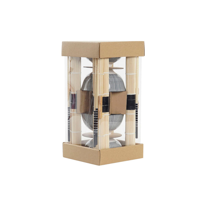 Set de Sushi DKD Home Decor 14,5 x 14,5 x 31 cm Negru Gresie Oriental (16 Piese)