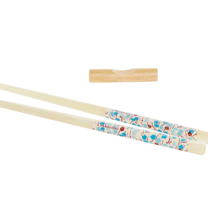 Set de Sushi DKD Home Decor Albastru Alb Bambus Gresie Oriental 30 x 21 x 7 cm (6 Piese) (2 Unități)