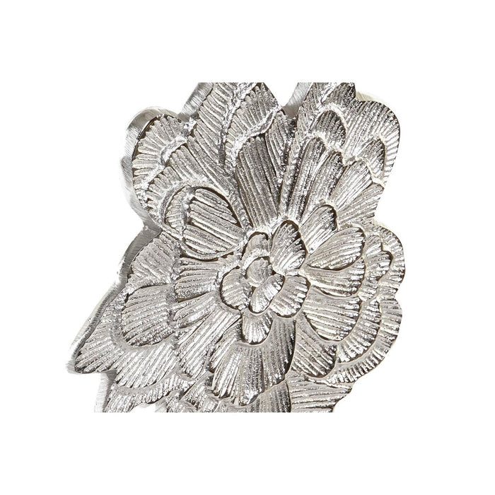 Figură Decorativă DKD Home Decor 22 x 10 x 38 cm Floare Șampanie Argintiu Oriental