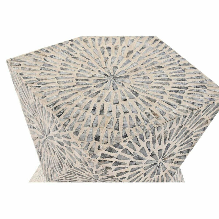 Masa laterală DKD Home Decor Gri Bej Sidef 34 x 34 x 45 cm