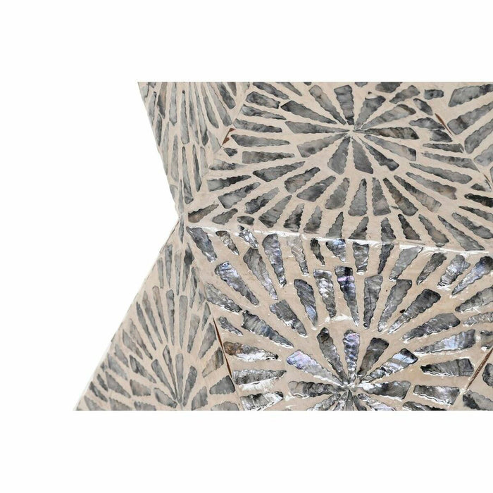 Masa laterală DKD Home Decor Gri Bej Sidef 34 x 34 x 45 cm