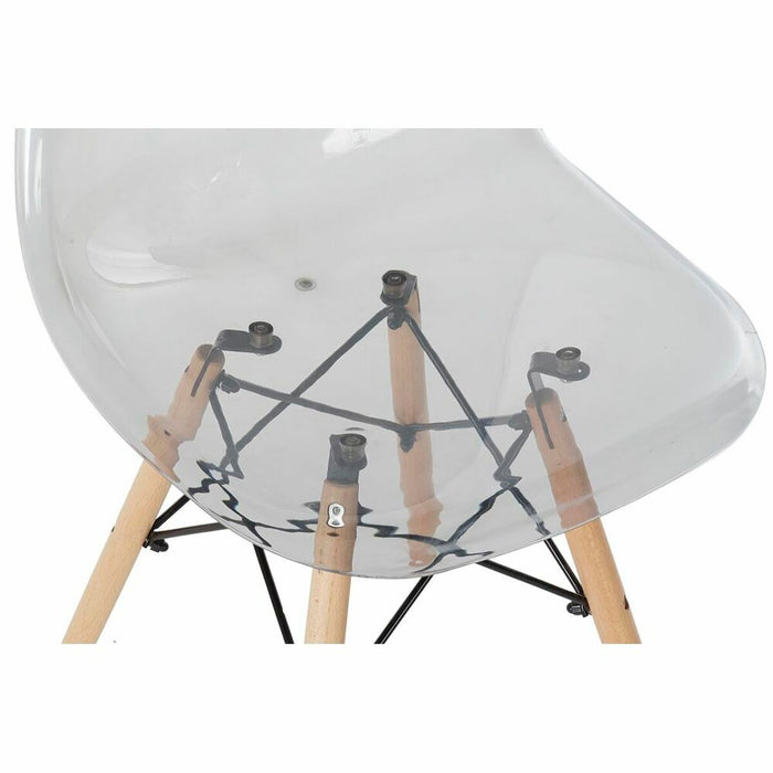 Scaun DKD Home Decor Transparent Natural 50 x 46 x 83,5 cm