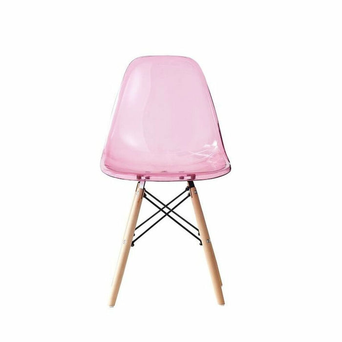 Scaun de Sufragerie DKD Home Decor 44 x 46 x 81 cm Natural Roz 30 x 40 cm