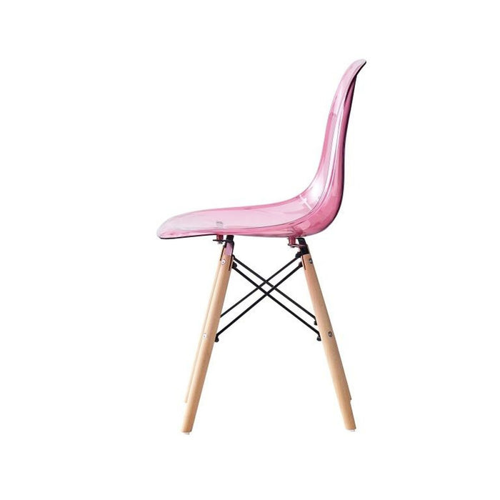 Scaun de Sufragerie DKD Home Decor 44 x 46 x 81 cm Natural Roz 30 x 40 cm