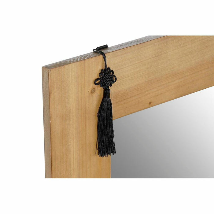 Oglindă de perete DKD Home Decor Brad Natural Roșu MDF (70 x 2 x 90 cm)