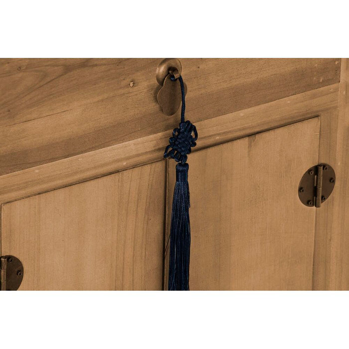 Noptieră DKD Home Decor Negru Roșu Natural Brad Lemn MDF 45 x 34 x 66 cm