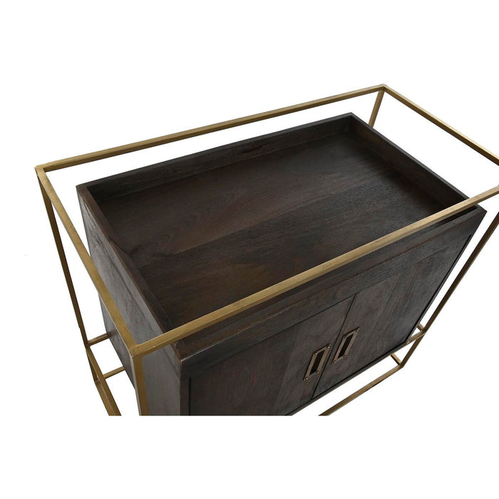 Comodă DKD Home Decor Metal Maro Lemn de mango (86 x 43 x 76 cm)