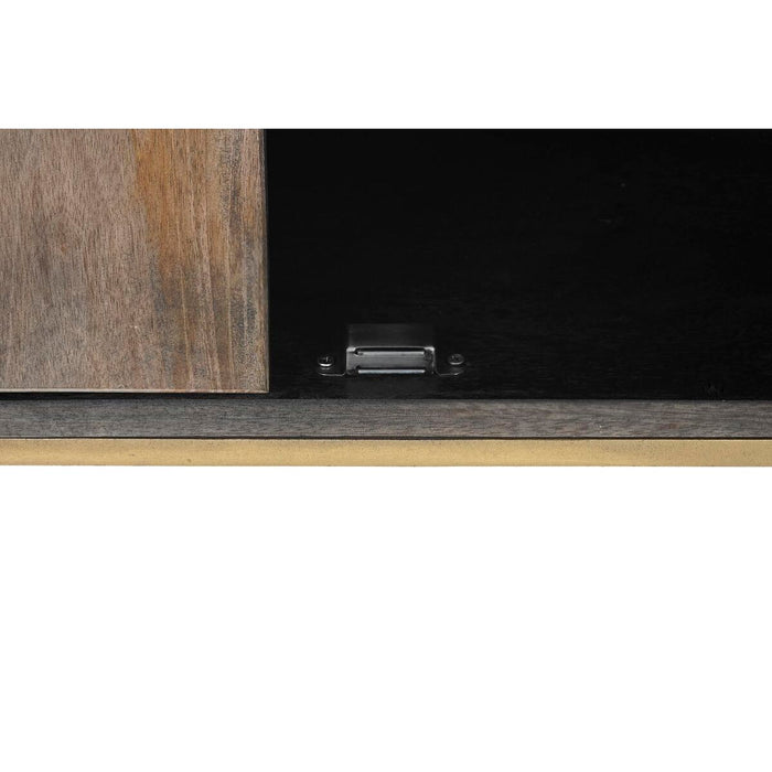 Comodă DKD Home Decor Metal Maro Lemn de mango (86 x 43 x 76 cm)