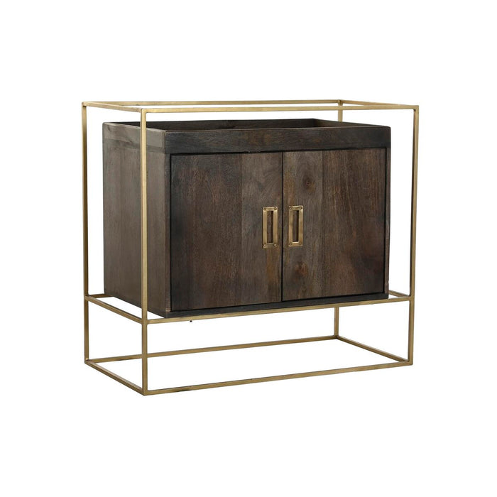 Comodă DKD Home Decor Metal Maro Lemn de mango (86 x 43 x 76 cm)