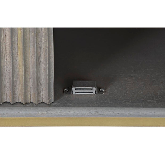 Servantă DKD Home Decor Gri Auriu* Alamă Lemn de mango (152 x 42 x 91 cm)