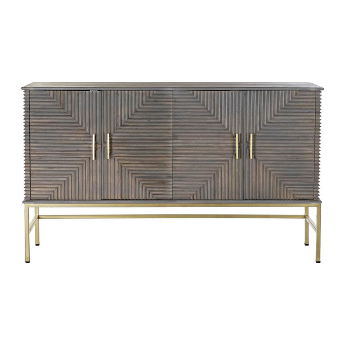 Servantă DKD Home Decor Gri Auriu* Alamă Lemn de mango (152 x 42 x 91 cm)