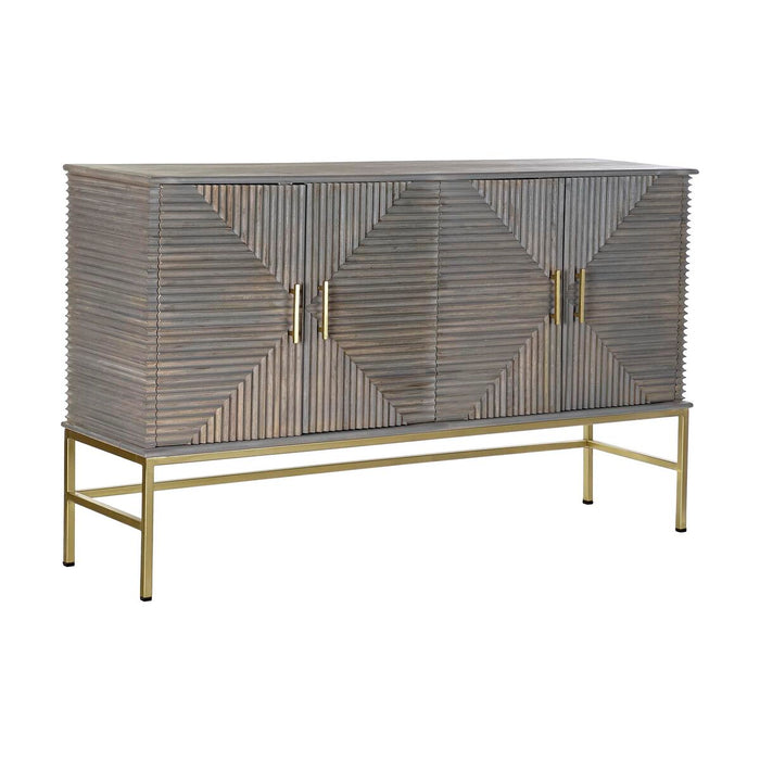 Servantă DKD Home Decor Gri Auriu* Alamă Lemn de mango (152 x 42 x 91 cm)