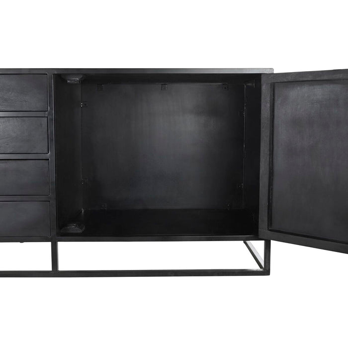 Servantă DKD Home Decor 210 x 45 x 75 cm Negru Metal Lemn de mango
